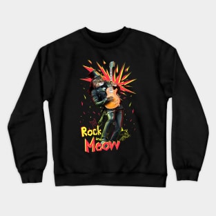 Rock and Meow Crewneck Sweatshirt